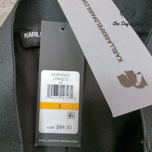 Karl Lagerfeld Paris Houndstooth Ankle Pants Size S - Picture 4 of 8